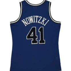 Off Court Chenille Swingman Dirk Nowitzki Dallas Mavericks 1998-99 Jersey