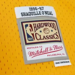 Off Court Chenille Swingman Shaquille O'Neal Los Angeles Lakers 1996-97 Jersey