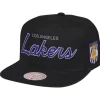 Pink Under Script Snapback Hwc Los Angeles Lakers