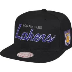 Pink Under Script Snapback Hwc Los Angeles Lakers
