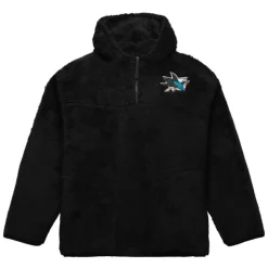 Polar Fleece 1/4 Zip Pullover Hoodie Current Logo San Jose Sharks