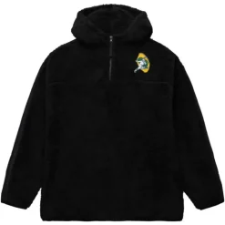 Polar Fleece 1/4 Zip Pullover Hoodie Green Bay Packers