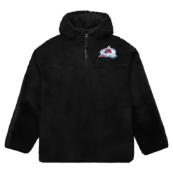 Polar Fleece 1/4 Zip Pullover Hoodie Current Logo Colorado Avalanche