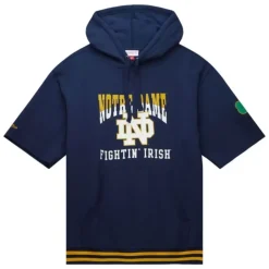 Pre-Game Ss Fleece Hoodie University Of Notre Dame