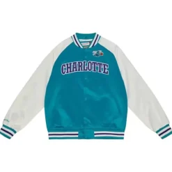 Primetime Lightweight Satin Jacket Charlotte Hornets