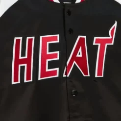 Primetime Lightweight Satin Jacket Miami Heat