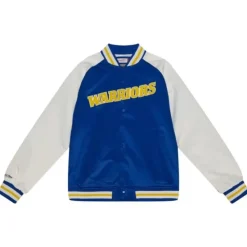 Primetime Lightweight Satin Jacket Golden State Warriors