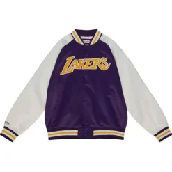 Primetime Lightweight Satin Jacket Los Angeles Lakers