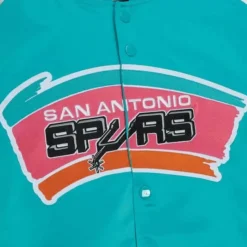 Primetime Lightweight Satin Jacket San Antonio Spurs