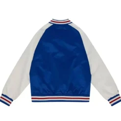 Primetime Lightweight Satin Jacket Philadelphia 76Ers