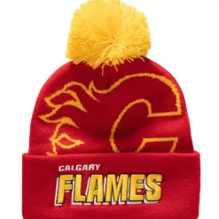 Punch Out Pom Knit Calgary Flames