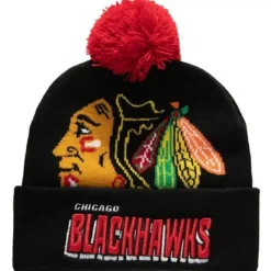 Punch Out Pom Knit Chicago Blackhawks