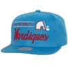 Retro Lock Up Snapback Quebec Nordiques