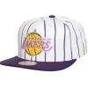 Retro Pinstripe Snapback Hwc Los Angeles Lakers