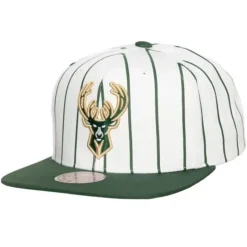 Retro Pinstripe Snapback Milwaukee Bucks