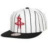 Retro Pinstripe Snapback Houston Rockets