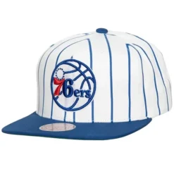 Retro Pinstripe Snapback Philadelphia 76Ers