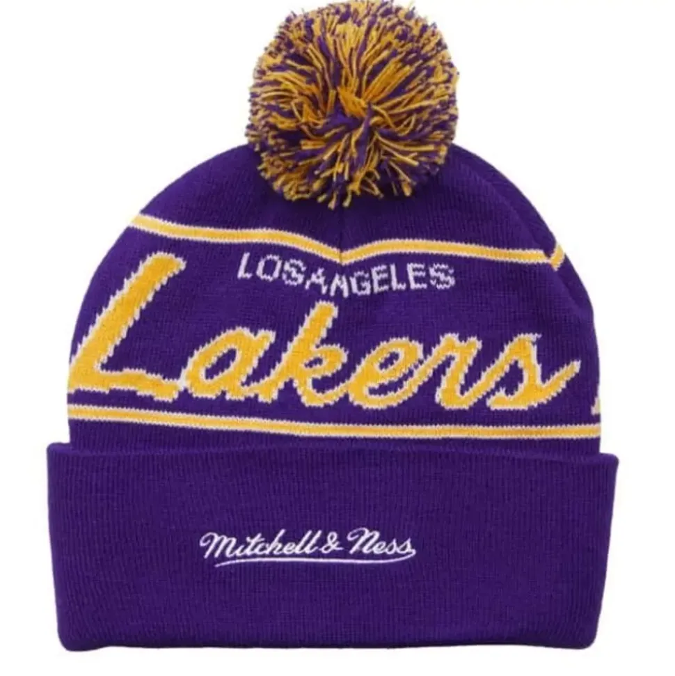Script Pom Beanie Hwc Los Angeles Lakers