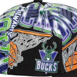 Shirt Remix Snapback Hwc Milwaukee Bucks