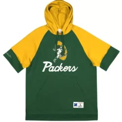 Shortsleeve Fleece Hoodie Green Bay Packers