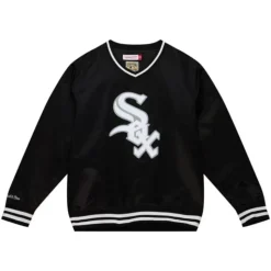 Sideline Pullover Satin Jacket Chicago White Sox