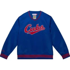 Sideline Pullover Satin Jacket Chicago Cubs