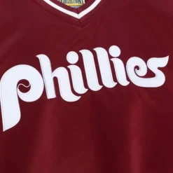 Sideline Pullover Satin Jacket Philadelphia Phillies