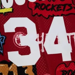 Slap Sticker Swingman Hakeem Olajuwon Houston Rockets 1993-94 Jersey