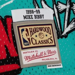 Slap Sticker Swingman Mike Bibby Vancouver Grizzlies 1998-99 Jersey