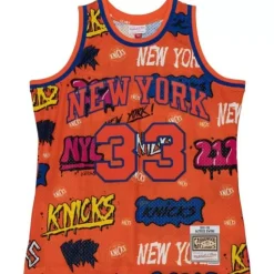 Slap Sticker Swingman Patrick Ewing New York Knicks 1991-92 Jersey