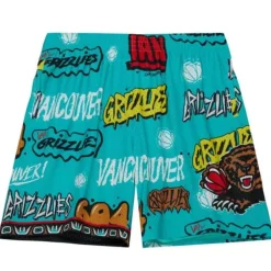 Slap Sticker Swingman Vancouver Grizzlies 1998-99 Shorts