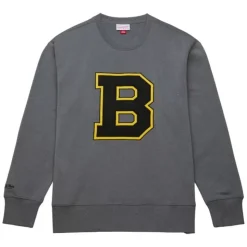 Snow Washed Fleece Crew Boston Bruins