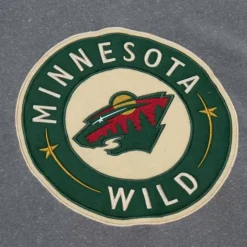Snow Washed Fleece Crew Current Logo Minnesota Wild