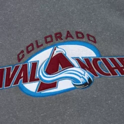 Snow Washed Fleece Crew Current Logo Colorado Avalanche
