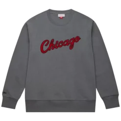 Snow Washed Fleece Crew Chicago Bulls