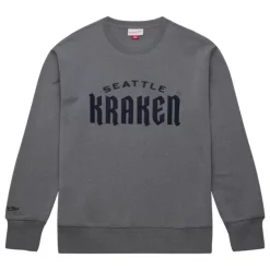 Snow Washed Fleece Crew Current Logo Seattle Kraken