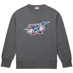 Snow Washed Fleece Crew Houston Rockets