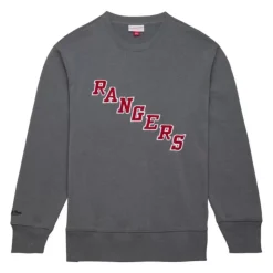 Snow Washed Fleece Crew New York Rangers