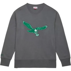 Snow Washed Fleece Crew Philadelphia Eagles