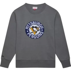 Snow Washed Fleece Crew Pittsburgh Penguins