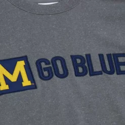 Snow Washed Fleece Crew University Of Michigan