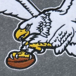 Snow Washed Fleece Crew Vintage Logo Philadelphia Eagles