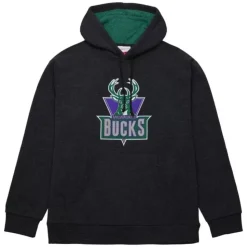 Snow Washed Fleece Hoodie Milwaukee Bucks