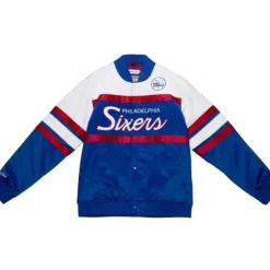 Special Script Heavyweight Satin Jacket Philadelphia 76Ers