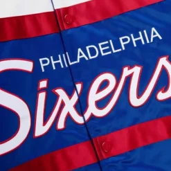 Special Script Heavyweight Satin Jacket Philadelphia 76Ers