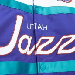 Special Script Heavyweight Satin Jacket Utah Jazz