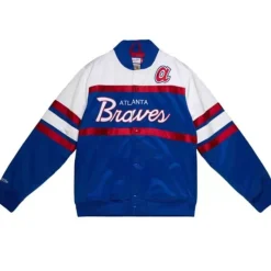 Special Script Heavyweight Satin Jacket Atlanta Braves