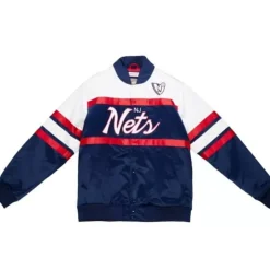 Special Script Heavyweight Satin Jacket New Jersey Nets