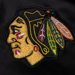 Special Script Light Weight Satin Jacket Chicago Blackhawks