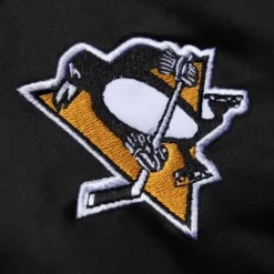 Special Script Light Weight Satin Jacket Pittsburgh Penguins
